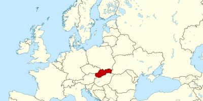 Landkarte Slowakei Landkarte Europa